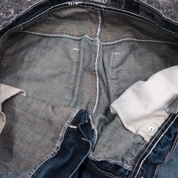 Men's BKE Derick Straight Jeans 34R Waist by approx 30 Leg Pre-owned Blue - Picture 15 of 16